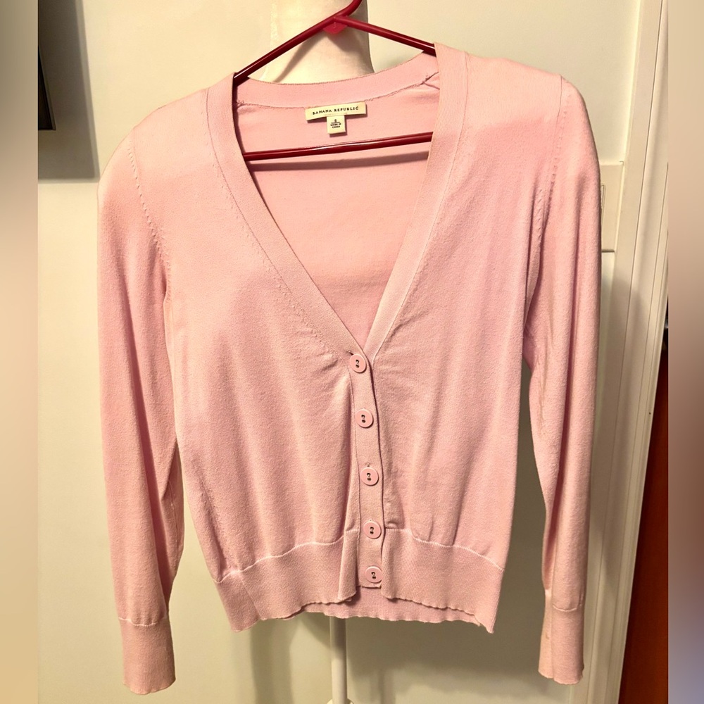 Banana Republic Pink/Lavender CardiganTop
